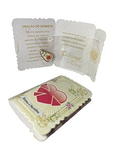LEMBRANCA DO DIZIMO - CARTAO COM MEDALHA