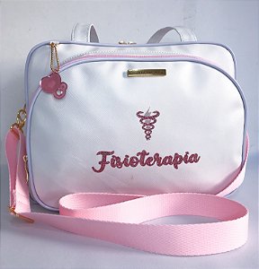 Bolsa Personalizada Profissões - Branca/ Glitter Rosa