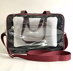 Bolsa Transparente Vinho