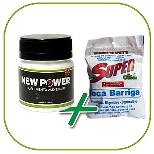 New Power Extra Forte + Chá Seca Barriga