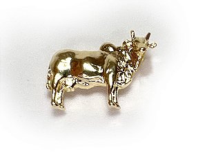 Broche Vaca Dourado