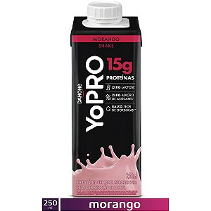 YoPRO Shake UHT 250g 15g Proteínas Morango