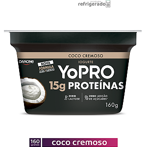 YoPRO Polpa 160g 15g Proteínas Coco Cremoso