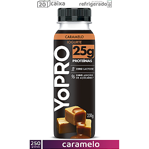YoPRO Líquido 250g 25g Proteínas Caramelo (CAIXA 20 unidades)