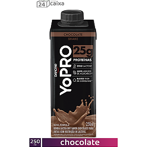 YoPRO Shake UHT 250g 25g Proteínas Chocolate (CAIXA 24 unidades)