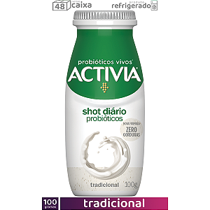 48 Activia Shot 100g Tradicional (CAIXA)