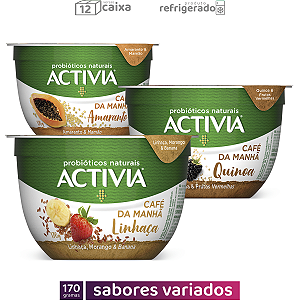 12 Activia Café da Manhã 170g Sabores Variados (CAIXA)
