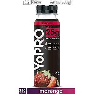 YoPRO Líquido 250g 25g Proteínas Morango (CAIXA 20 unidades)