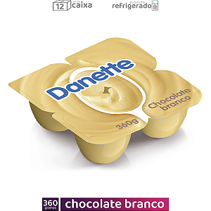 Danette 360g X4 Chocolate Branco (CAIXA 12 unidades)