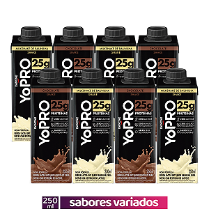 Kit 8 YoPRO Shake UHT 250ml 25g Proteínas