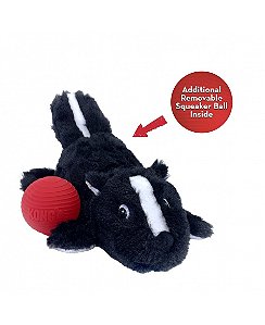Kong Skunk Cozie Pocketz - Brinquedo de Pelúcia com Bola (Médio)