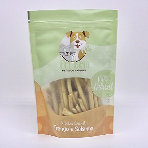 PETISCO NATURAL - BISCOITO FRANGO E SALSINHA PET BEM