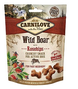 Snack De Javali com rosa mosqueta 200g - Carnilove