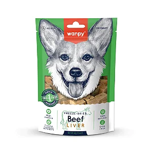 Petisco Iofinizado freeze dried figado bovino- Wanpy