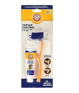 Kit filhotes Arm & Hammer Tartar Control Pasta Enzimática Para Filhotes Controle De Tártaro