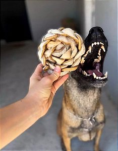 Trança de Pele em Forma de Bola 100% Natural - Paparico (2 Unidades)