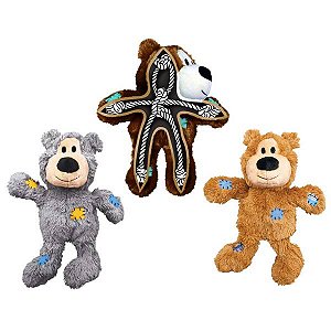 KONG Bear Knots: Brinquedo Resistente para Cachorro com Pelúcia e Corda