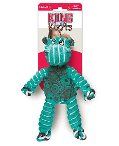 KONG Floppy Knots Hippo (HIpopótamo) M/L – Pelúcia Resistente com Corda Interna