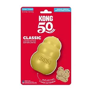 Brinquedo Recheavel Kong Classic Dourado - 50 ANOS