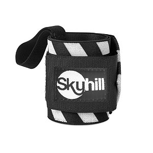 Munhequeira Elástica Listrada Skuhill - Preto/branco