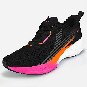 TÊNIS LYND Y FLASH PRETO PINK LARANJA