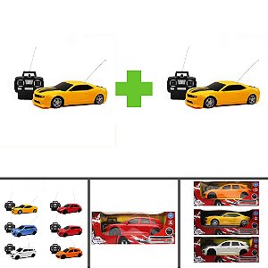 Kit Conjunto 2 Carro de Controle Remoto High Speed Collection Toys & Toys - 9116032 - Cores Sortidas