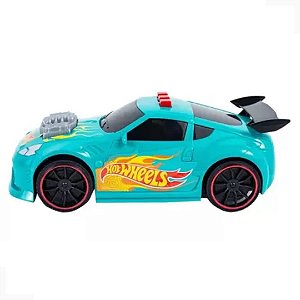 Brinquedo Carro Multikids Super Jet Hot Wheels Com Luz, Som e 3 Funções Radicais - Verde - 3 Pilhas AA - BR1822