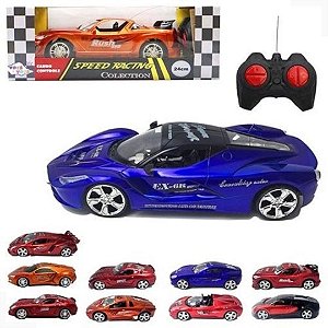 Brinquedo Carro Toys & Toys Carro de Telecomando Speed Racing Collection 24cm , 4 Canais - Multicolor - A Pilhas - CO911