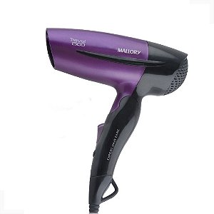 Secador de Cabelos Mallory Expert Hair Care Dobrável - Roxo- Bivolt - Travel 1500