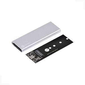 Case Externo Vinik para SSD M2 conector Tipo C para USB Taxa de transferência 10 Gpbs - Prata -