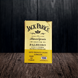 Cigarro de Palha Jack Paiols Dourado 20 Unidades + Piteira