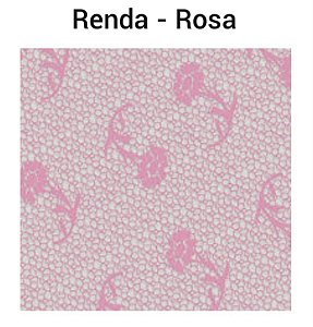 100 Tapetinhos P/ Doces  Quadrado Rendado Rosa 9X9  ( Aia )