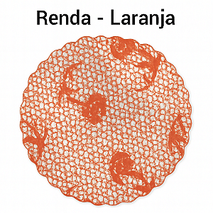 100 Tapetinhos P/ Doces G 9 Cm Rendado Laranja