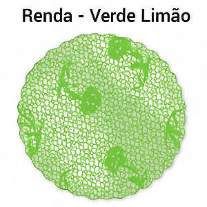 100 Tapetinhos P/ Doces G 9 Cm Rendado Verde Limão