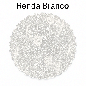 100 Tapetinhos Fundo P/ Doces 7 Cm Rendado Branco