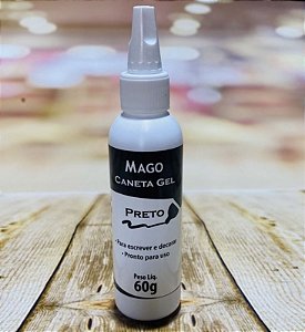 Caneta Gel Preto Mago 60G