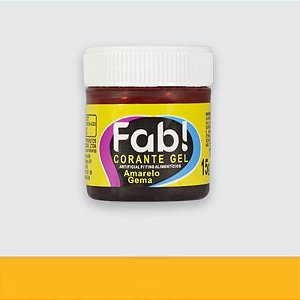 Corante Alimentício Em Gel Fab Amarelo Gema 15 Gramas (Fab)