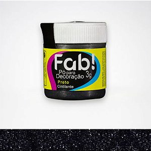 Pó Para Decoração 3G Fab Preto (Fab)