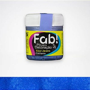 Pó Para Decoração 3G Fab Azul Jeans (Fab)