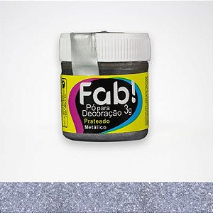 Pó Para Decoração 3G Fab Prateado (Fab)