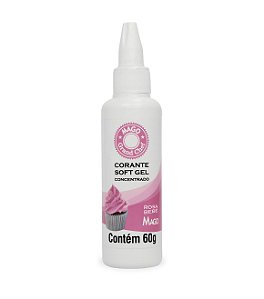 Corante Softgel 60G Rosa Bebê Mago