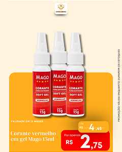 Corante Softgel 15G Vermelho Mago