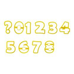 Cortador Numeros 8,5Cm - 10 Peças  (Blue Star)