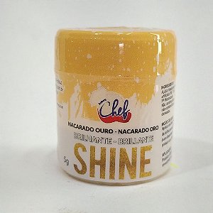 PÓ PARA DECORAÇÃO BRILHANTE NACARADO OURO SHINE 5G (ICEBERG)
