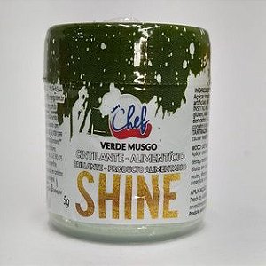 PÓ PARA DECORAÇÃO VERDE MUSGO CINTILANTE SHINE  5G (ICEBERG)