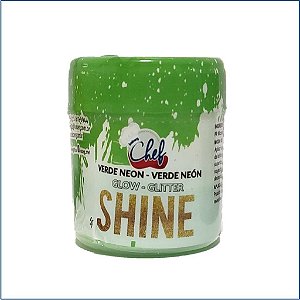 PÓ GLITTER-GLOW VERDE NEON 5 g DECORAÇÃO SHINE (ICEBERG)
