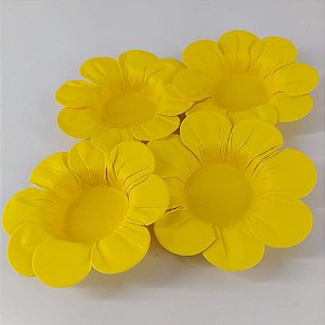 50 Forminhas Para Festa Flor Margarida Amarelo