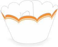 12 SAIA PARA CUPCAKE FRANCESINHA LARANJA  12.46    ( NC TOYS CUPCAKE )