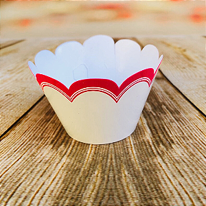 12 SAIA PARA CUPCAKE FRANCESINHA VERMELHO 12.41 (NC TOYS CUPCAKE)