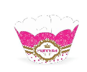 12 SAIA PARA CUPCAKE TEMA PRINCESA  45.2  ( NC TOYS CUPCAKE )